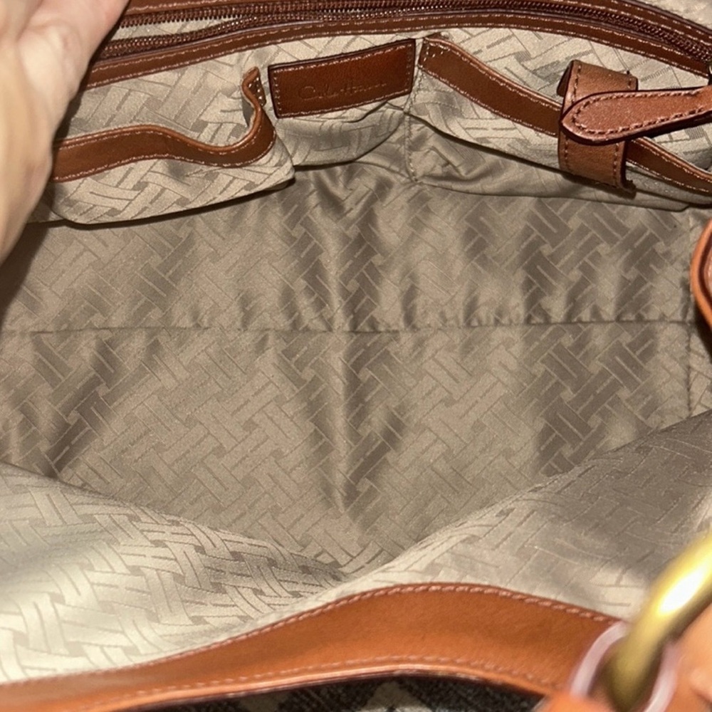 Cole Haan LIMITED EDITION Genevieve Woven Shoulder Bag in Sequoia - Picture 9 of 10